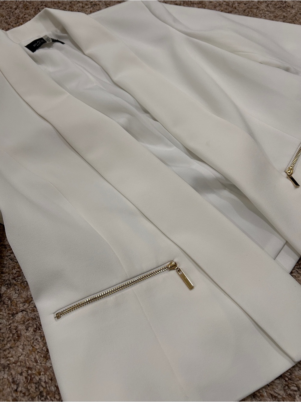 Black Label by Evan-Picone Women’s Natural White Blazer, Brand New Size 10 - Picture 3 of 6